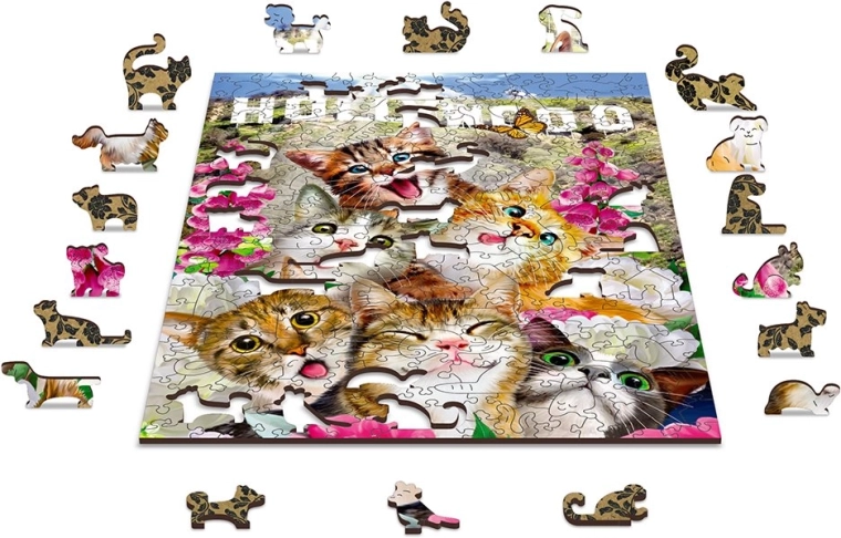 Ekologiczne drewniane puzzle