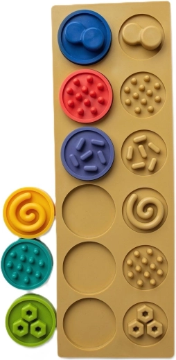 Sensoryczne kółka-puzzle XL dla niemowląt Mom's Care
