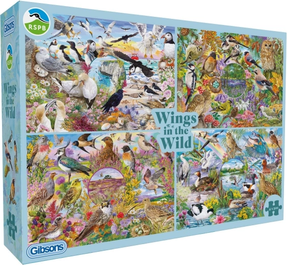 Gibsons RSPB puzzle Skrzydła w dziczy 4×500 elementów
