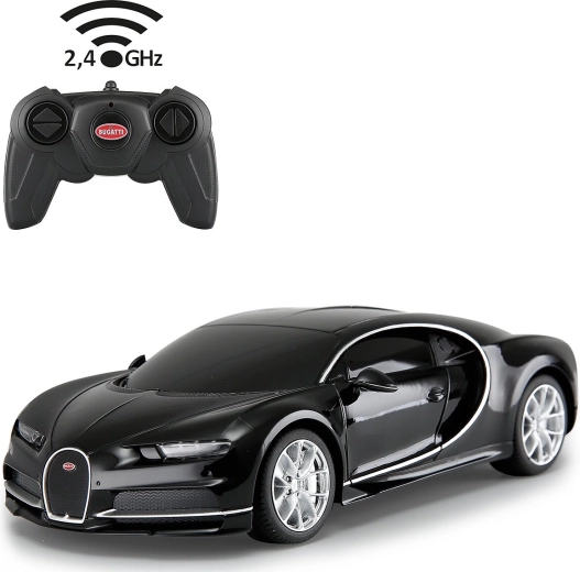 Bugatti Chiron auto zdalnie sterowane 1:24 czarne 2,4 GHz Jamara - 1 szt.