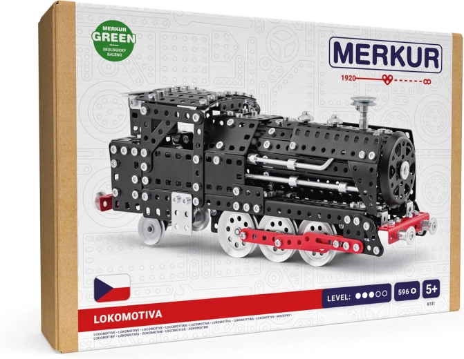 Merkur lokomotywa metalowy zestaw konstrukcyjny