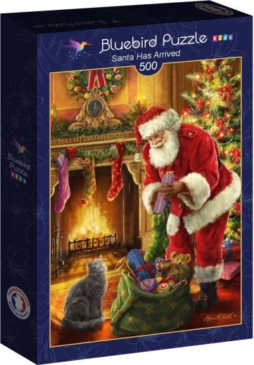 Puzzle Bluebird „Święty Mikołaj już dotarł” 500 elementów