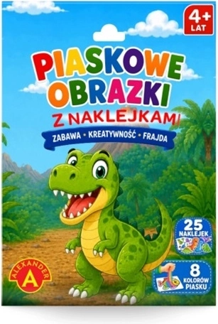 Kreatywny zestaw obrazki z piasku Dinozaur
