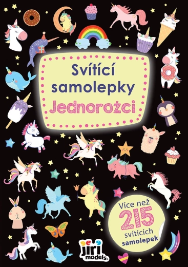Jiri Models świecące naklejki jednorożce 215 szt.