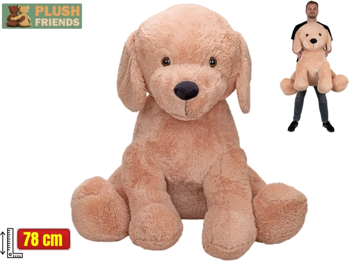 Plush Friends beżowy pluszowy pies 78 cm