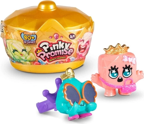 Figurki i pierścionki Pinky Promise Gemmy Friends – niespodzianka w koronce
