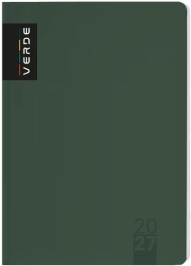 Zielony terminarz Verde A5 dzienny 2027