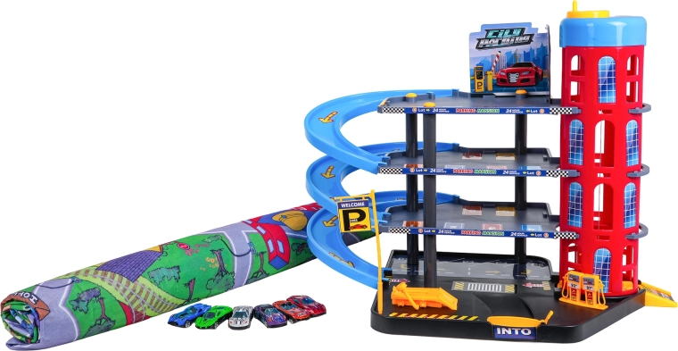 Duża filcowa mata do zabawy z drogami