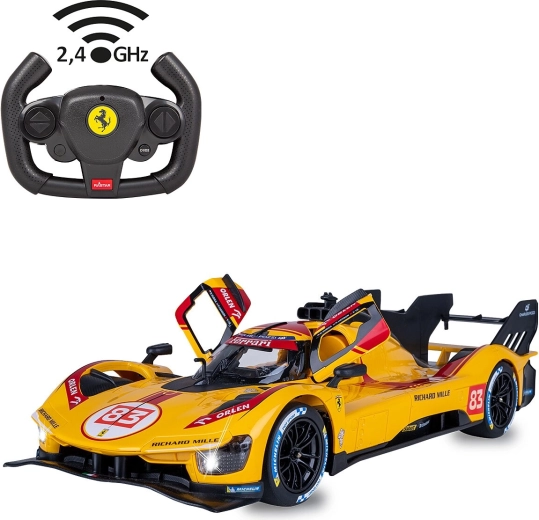 Samochód zdalnie sterowany JAMARA Ferrari 499P-N83 1:14 żółty