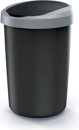 Kosz na śmieci z pokrywą klapową 40 l COMPACTA R
