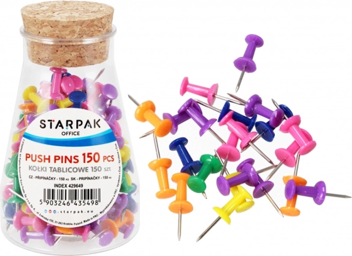 Kolorowe pinezki – 1 opakowanie
