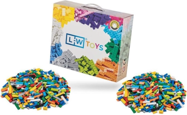 Klocki konstrukcyjne L-W Toys zestaw podstawowy 2000 szt. (mix lekkich i ciężkich klocków)