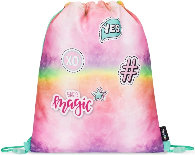 Kompletny zestaw: worek i jednopoziomowy piórnik