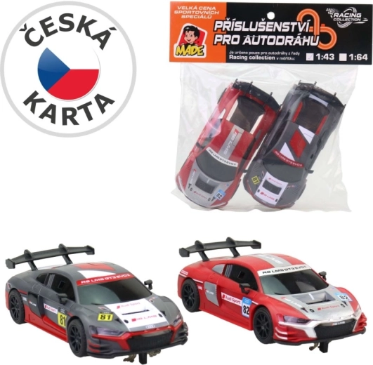Zapasowe autka do toru wyścigowego AUDI – 2 szt.