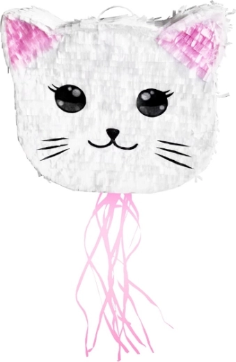 Piniata kotek ze sznureczkami do ciągnięcia