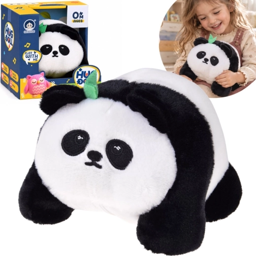 Interaktywna pluszowa panda Hop Hop z nagrywaniem, wibracjami i 30 melodiami