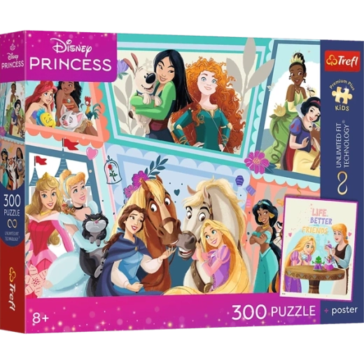 300 elementów z motywem księżniczek Disney