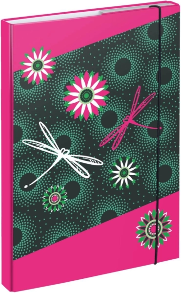 Teczki na zeszyty szkolne A4 Kwiaty