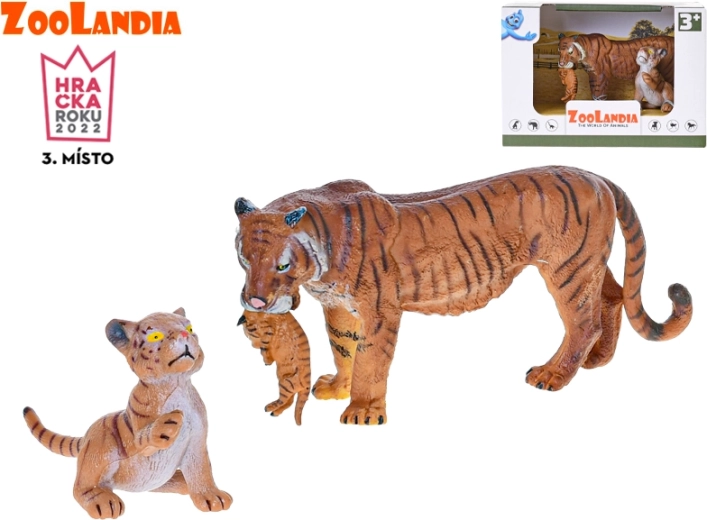 Zoolandia tygrysica z młodymi figurki 7–15 cm w pudełku