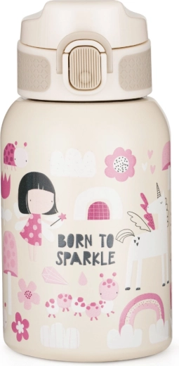 PETITE&MARS nierdzewna butelka termiczna ze słomką Twinkling Fairy 350 ml