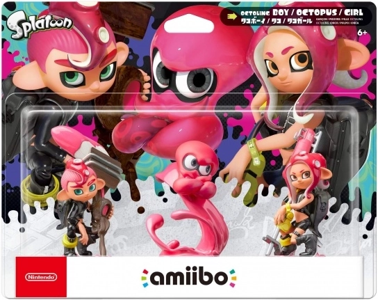 figurki amiibo SPLATOON Octoling – zestaw 3 szt.