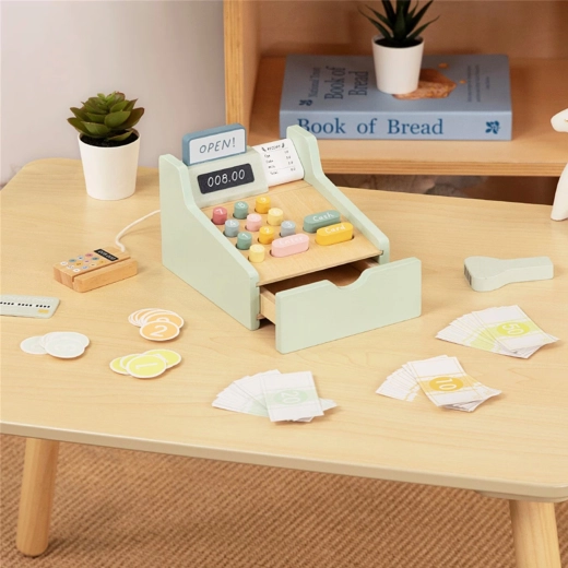 Wysuwana szuflada i kolorowe przyciski