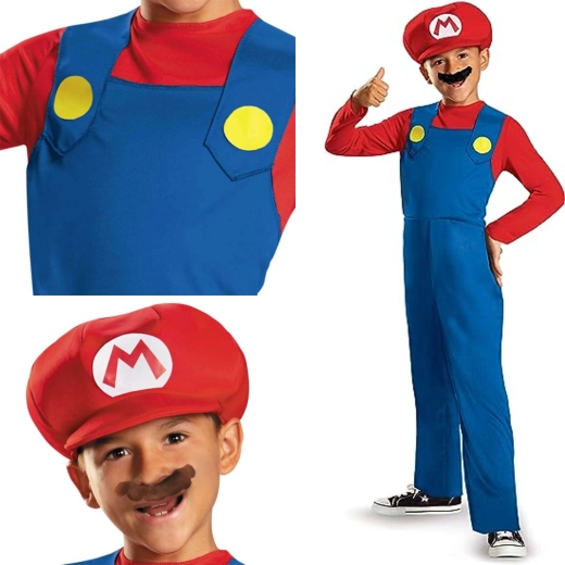 Kostium dziecięcy Super Mario, 7–8 lat