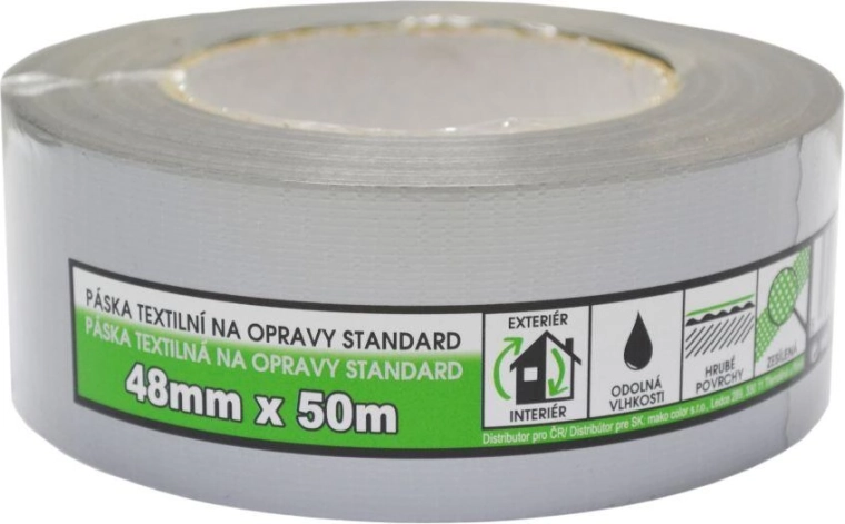Uniwersalna srebrna taśma klejąca 48 mm × 50 m