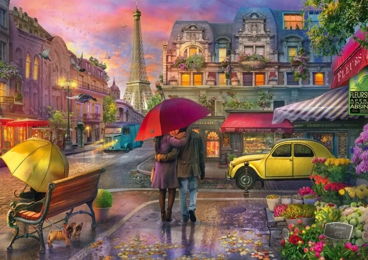 Puzzle Paryż w deszczu 500 elementów