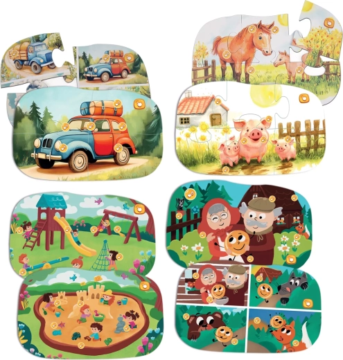 Interaktywne puzzle dla małych rączek