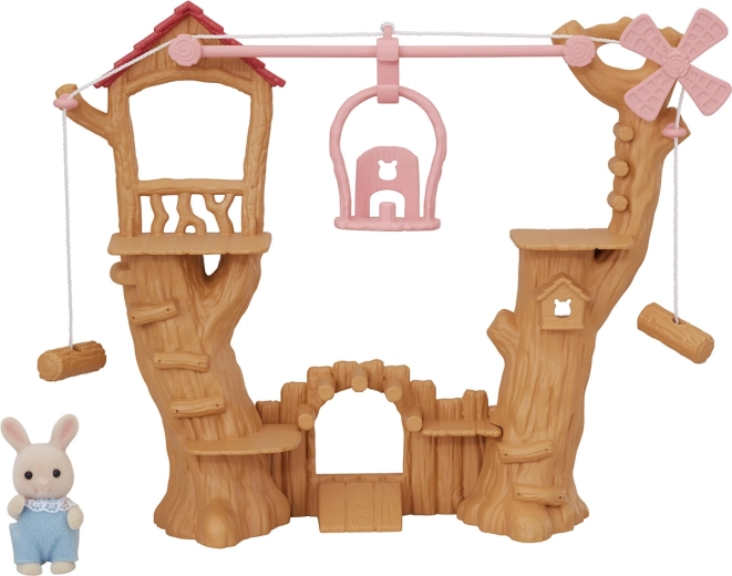 Sylvanian Families dziecięcy linowy plac zabaw z gondolą