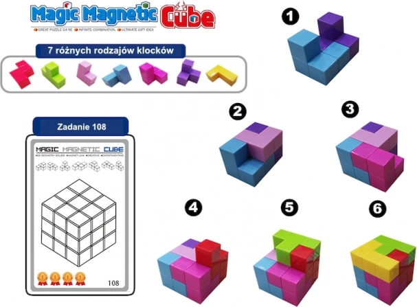Magnetyczne kostki Magic Magnetic Cubes 28 szt.