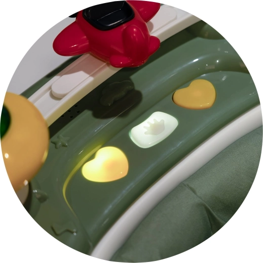 Interaktywny panel ze światłami i muzyką