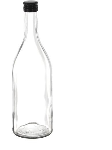 Butelka BDR 500 ml z zakrętką fi 25 (8 szt.)