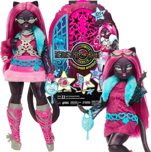 Lalka Monster High Catty Noir z szafą i niespodziankami