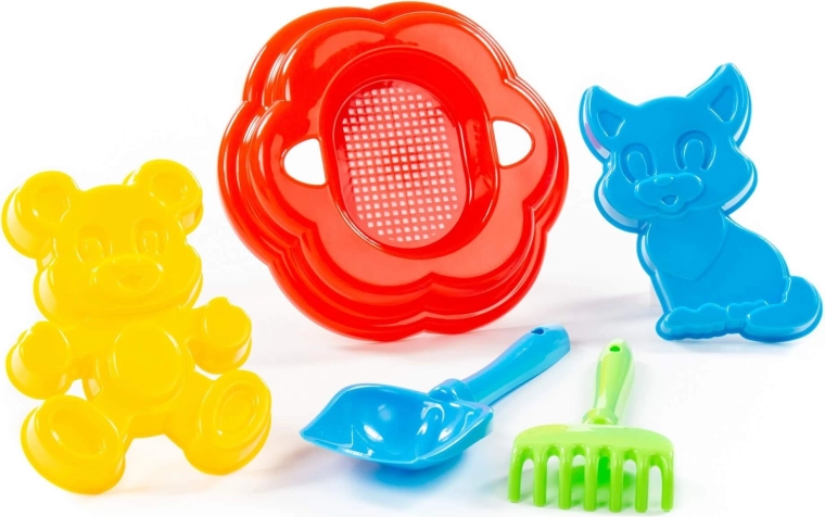 Łopatka i grabki do kreatywnego budowania