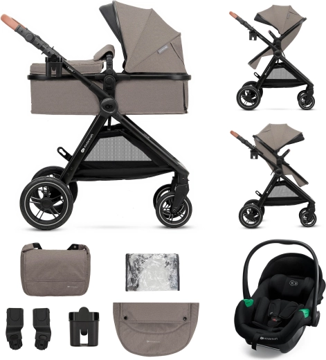 Kinderkraft wózek wielofunkcyjny 3w1 Esme Pro Sand Beige