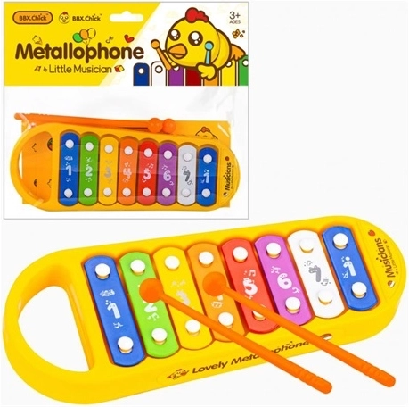 Dziecięcy metalofon z 8 tonami