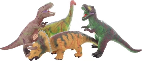 Gumowy dinozaur dźwiękowy na baterie