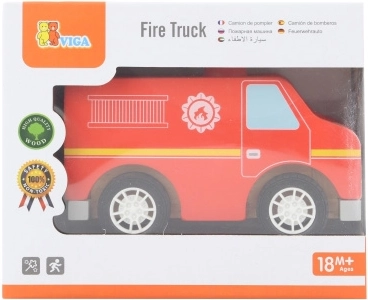 Drewniane auto strażackie Viga