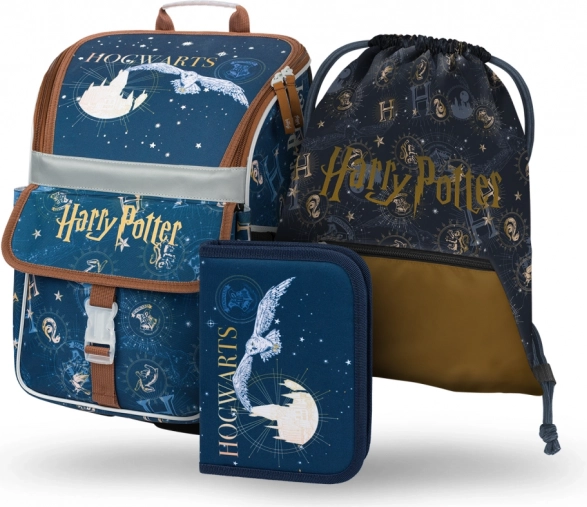 Zestaw szkolny Harry Potter Hogwart: tornister, piórnik, worek