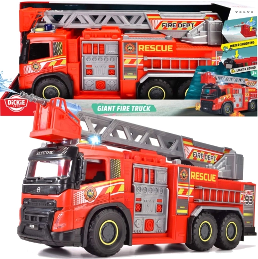 Dickie Toys duży wóz strażacki Volvo SOS 57 cm