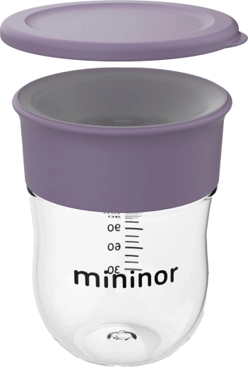 Mininor kubek treningowy 360° 220 ml Lilac Flower