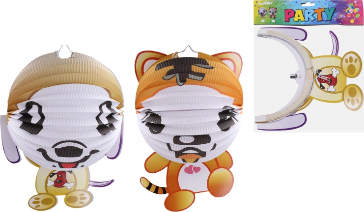 Lampion Kula 25 cm Kot albo Pies