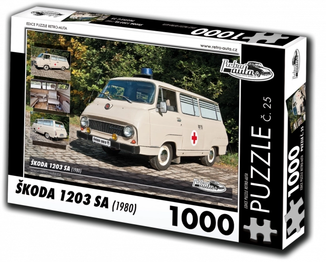 Puzzle Retro-Auta Škoda 1203 SA 1000 elementów