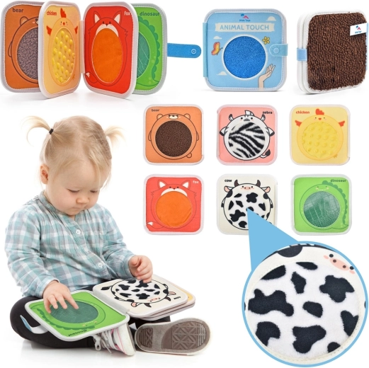 2Kids Toys książeczka sensoryczna zwierzątka – 1 sztuka