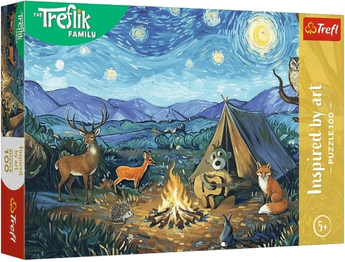 Puzzle Trefl Inspired by Art Przy ognisku 100 elementów