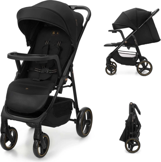 Kinderkraft wózek spacerowy Trig 3 z tacką onyx black