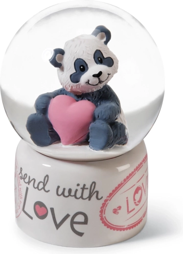 Urocza panda Love z różowym sercem