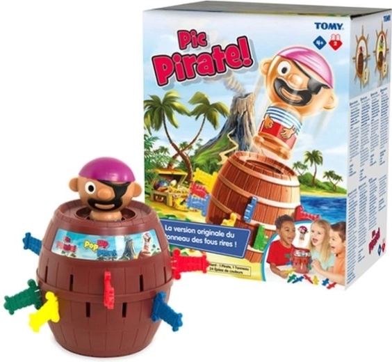 Tomy gra Beczka z wyskakującym piratem
